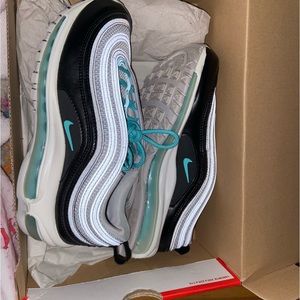 Nike sneakers, blue white and black